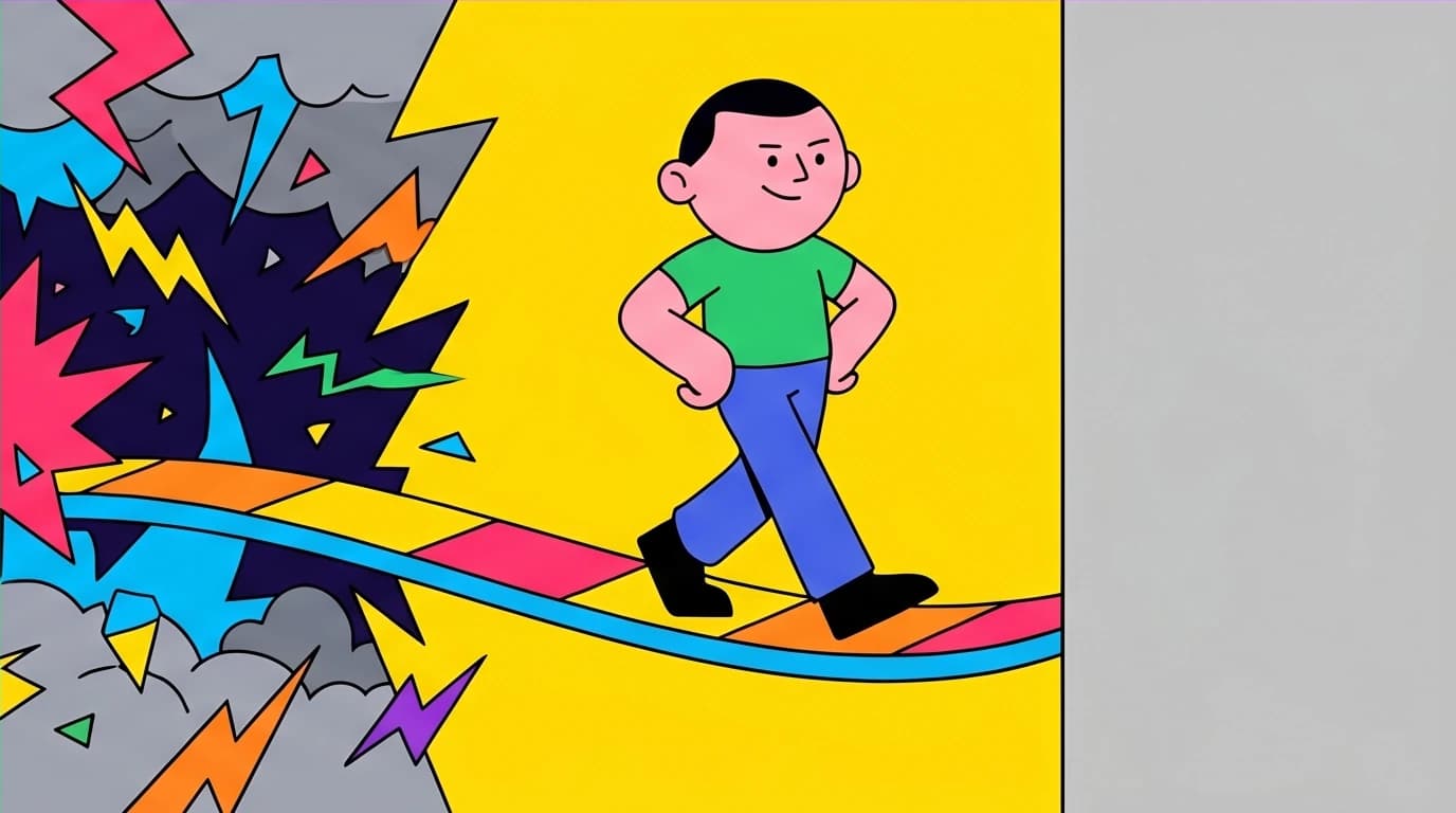 Illustration showing the balance between challenge and skill to enter the flow state, avoiding anxiety and boredom for optimal experience.