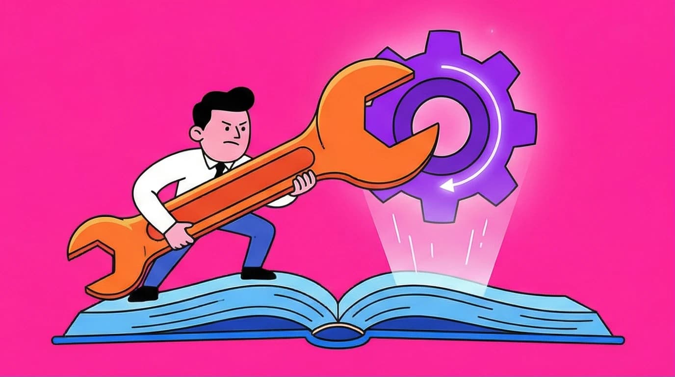 An illustration of a person using the book Meditations as a mental tool, representing a beginner's guide to reading Marcus Aurelius's Stoic philosophy.