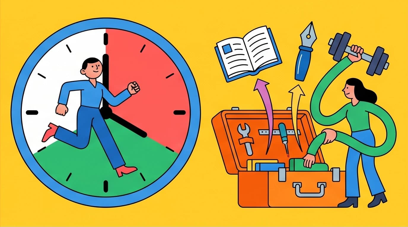 A visual breakdown of morning routine habits: the 5 AM Club's 20/20/20 clock formula versus the Miracle Morning's S.A.V.E.R.S. toolkit.