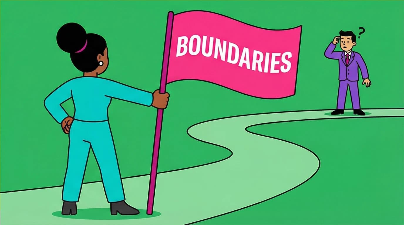 An image on how to break the anxious avoidant cycle by setting firm boundaries and stopping the chase for a partner.
