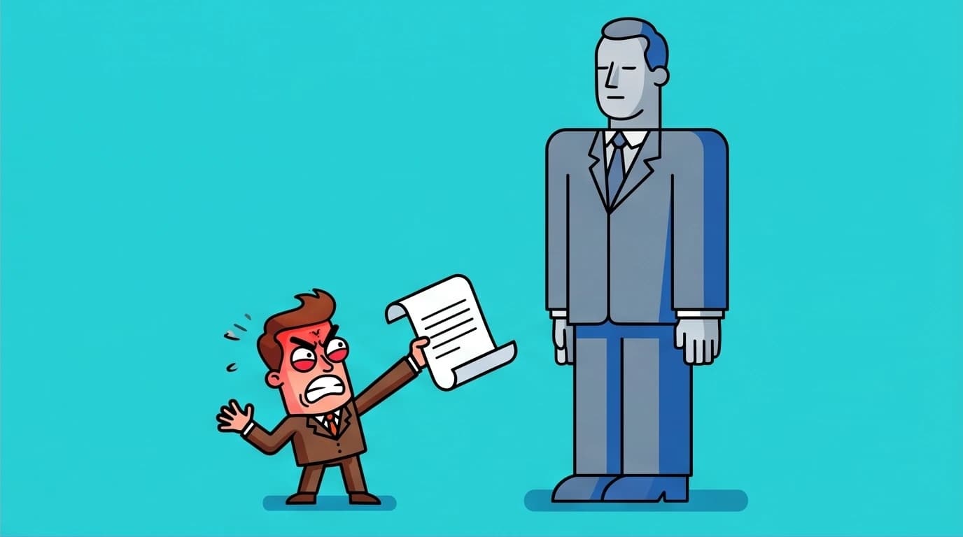A visual metaphor of Bartleby's first refusal, symbolizing a key theme of passive resistance in Herman Melville's story.