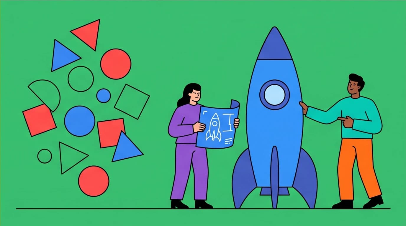 A team of entrepreneurs transforming a chaotic vision into a structured plan, highlighting the need for systems when scaling a business.