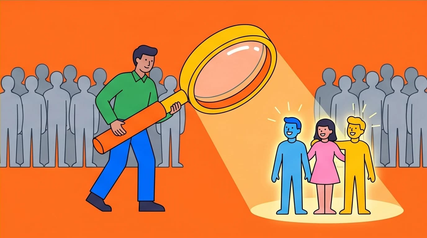 An entrepreneur applies modern marketing principles from a Skillshare class by focusing on a minimum viable audience instead of a large crowd.