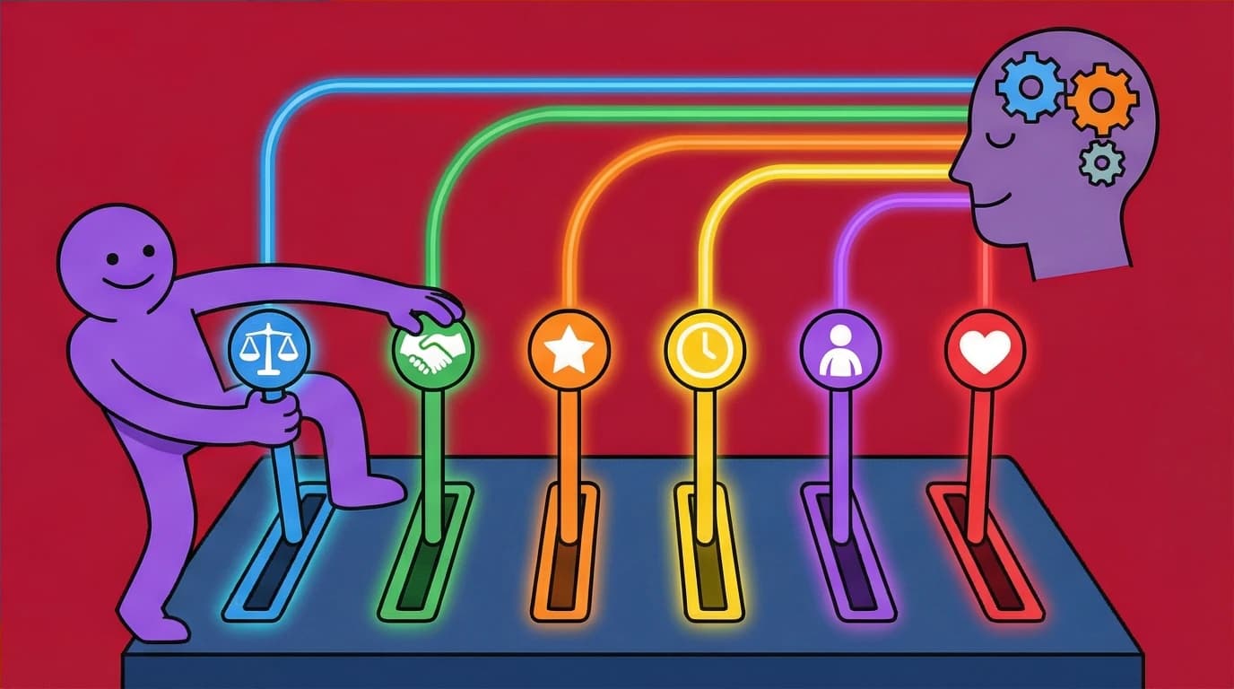 The scarcity principle creating FOMO, with a customer rushing to buy the last product available, a powerful Cialdini marketing technique for conversions.