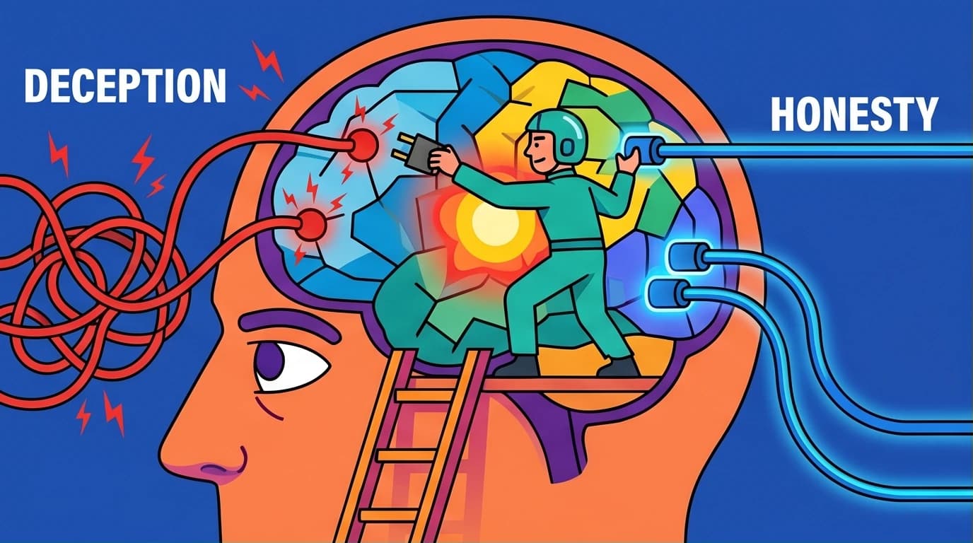 Illustration of a person rewiring their brain's reward system, a core concept of Dopamine Nation radical honesty for overcoming compulsive behavior.