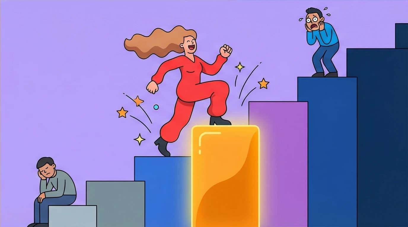 A professional achieves mastery by engaging in a 'Goldilocks task' that is perfectly challenging, illustrating a core idea from Daniel Pink's Drive.
