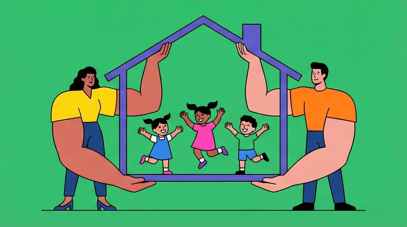 The blended family of Glennon Doyle, Abby Wambach, and Craig Melton co-parenting their children, a core theme of the 'Untamed' true story.