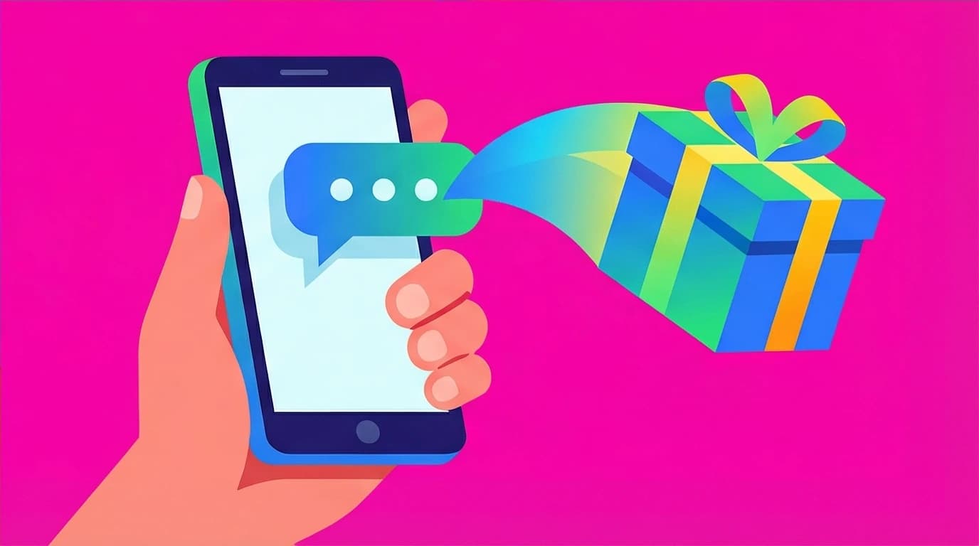 A visual showing how to elevate good morning love messages by turning a text into a real-world action, like a surprise gift.