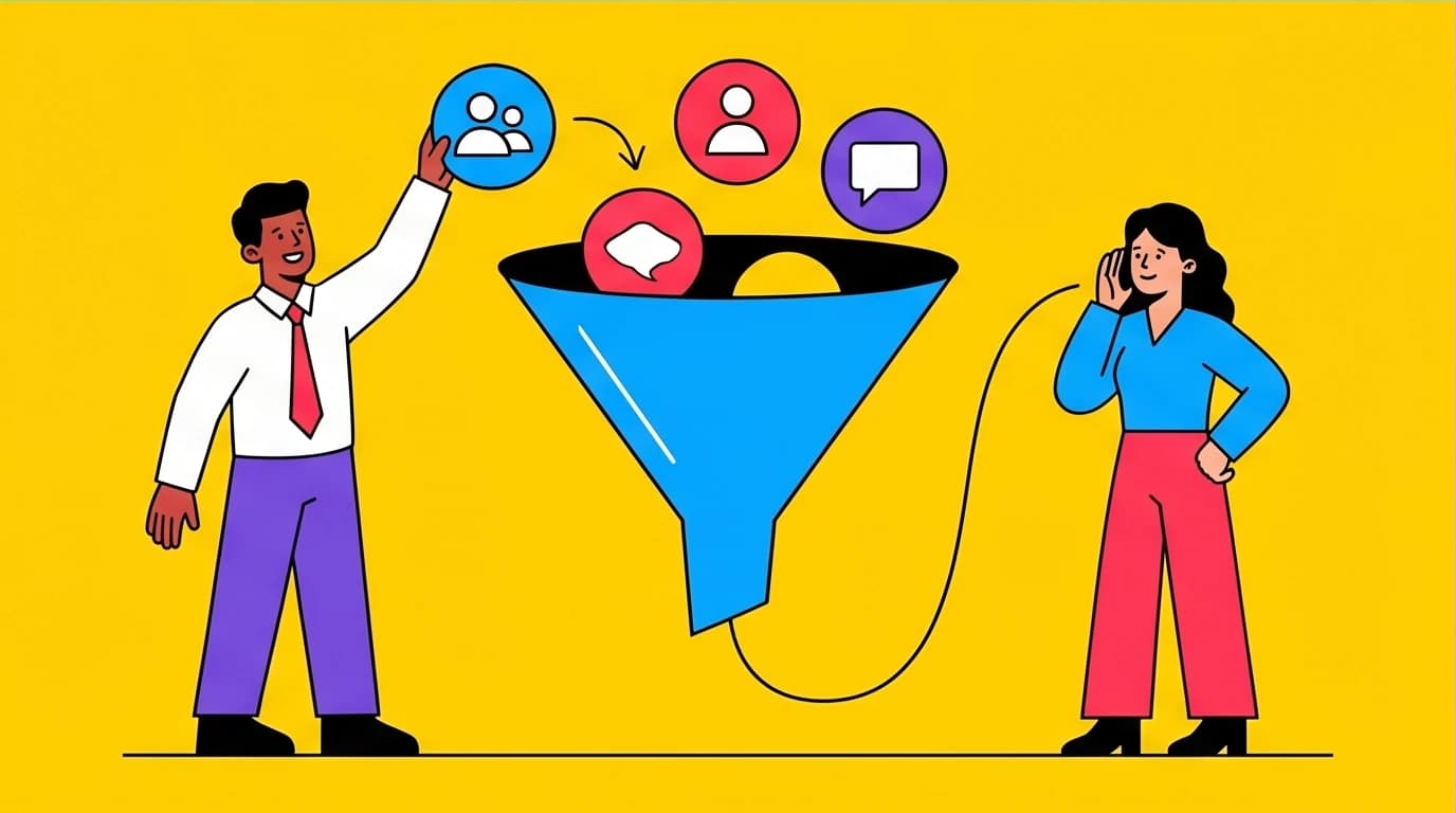 A conversation funnel illustrates the technique of using open-ended questions for deep listening, a key high EQ communication skill.