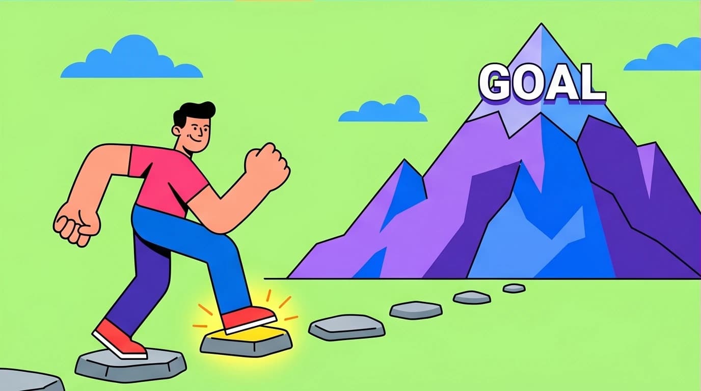 Applying atomic habits by taking one tiny step toward a huge goal, a simple method to change your situation without relying on willpower.