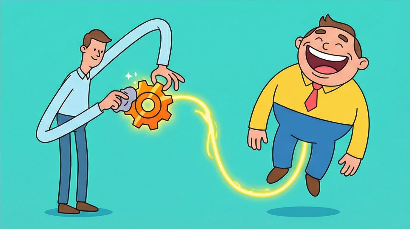 An employee's small task creates a large positive impact for a customer, showing the importance of purpose in Daniel Pink's motivation model.