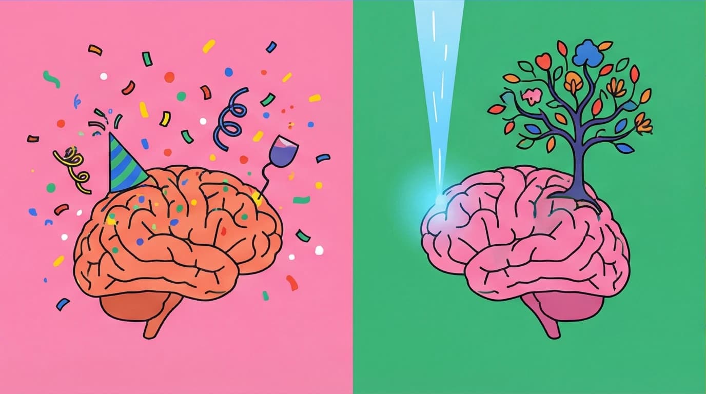 A visual guide to the science of introvert traits, comparing an extrovert's dopamine-fueled brain with an introvert's acetylcholine-powered brain for deep thought.
