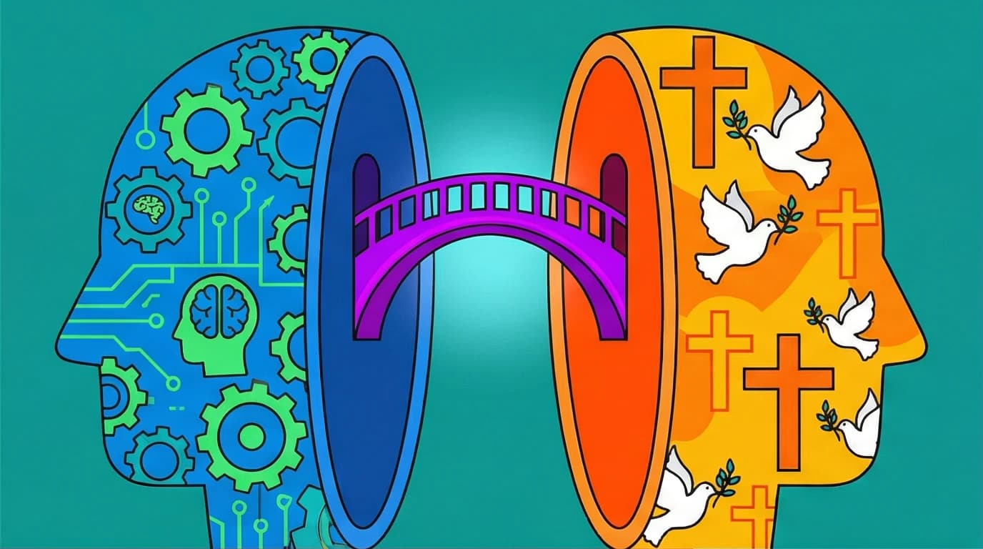 An illustration showing the integration of clinical psychology and Christian theology, analyzing if the Boundaries book is faith-based.