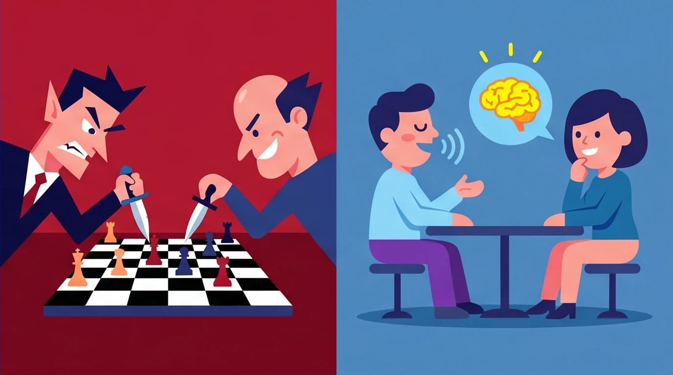 A visual comparison showing the evolution of Robert Greene's work from cynical power dynamics to empathetic self-awareness as described in The Laws of Human Nature.