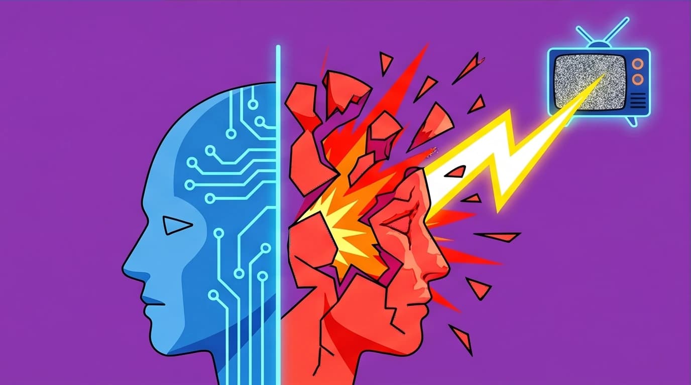 An illustration showing Light Yagami's narcissistic rage, where a fragile ego shatters his cold, sociopathic calculation, a core concept of his psychological profile.