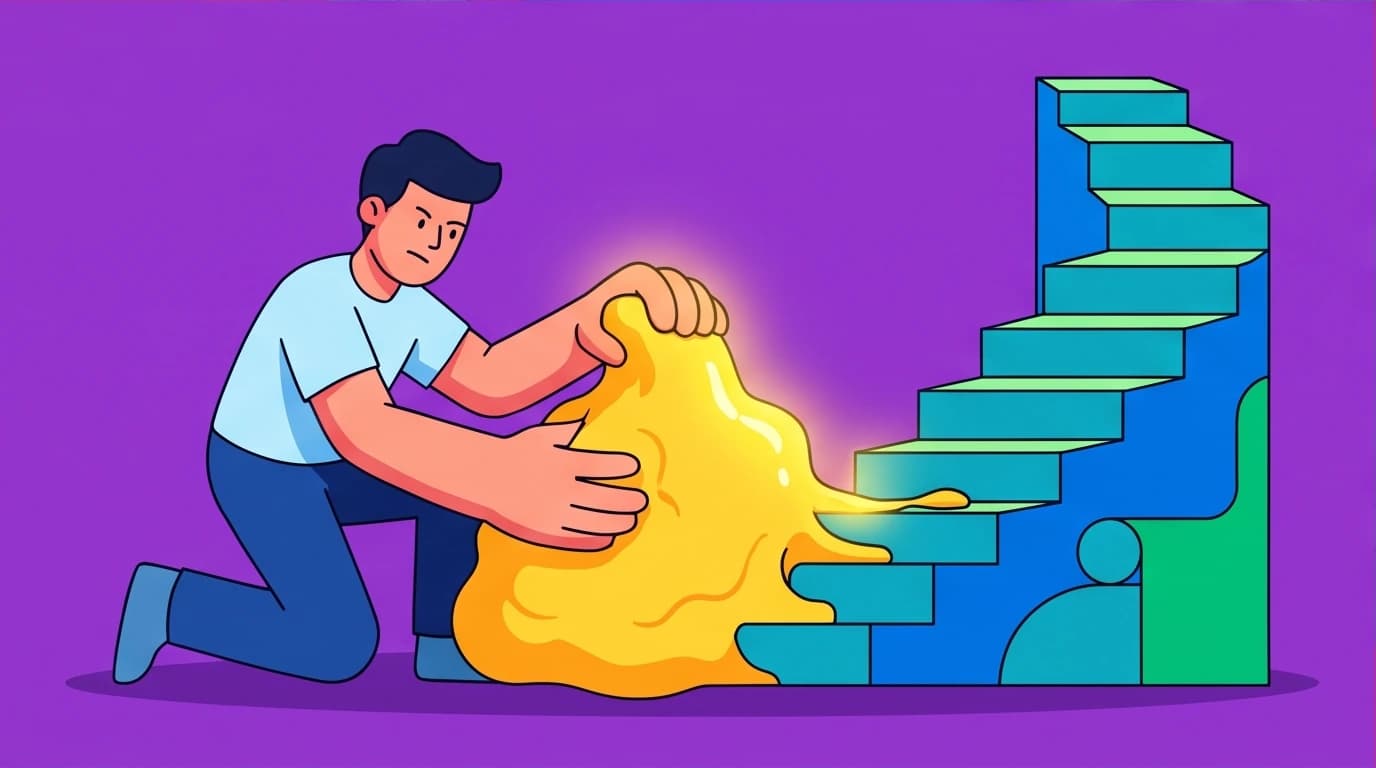 Illustration of a person shaping their future like clay, a metaphor from Louis L'Amour's quotes about taking control of your life and education.