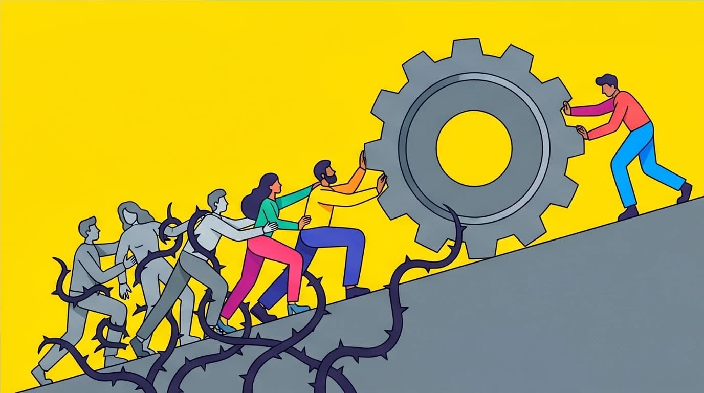 An artwork showing that society cannot succeed when half are held back, a concept from Malala Yousafzai's quotes on gender equality.