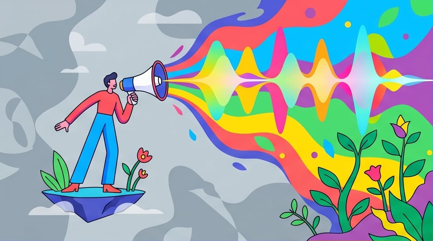An illustration showing how one person's voice can change the world, inspired by Malala Yousafzai's inspirational quotes on courage.