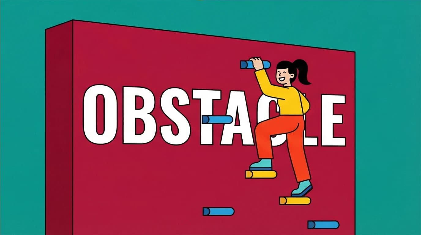 A character turns an obstacle into a pathway, symbolizing resilience and the Stoic wisdom in Marcus Aurelius's quotes on life.