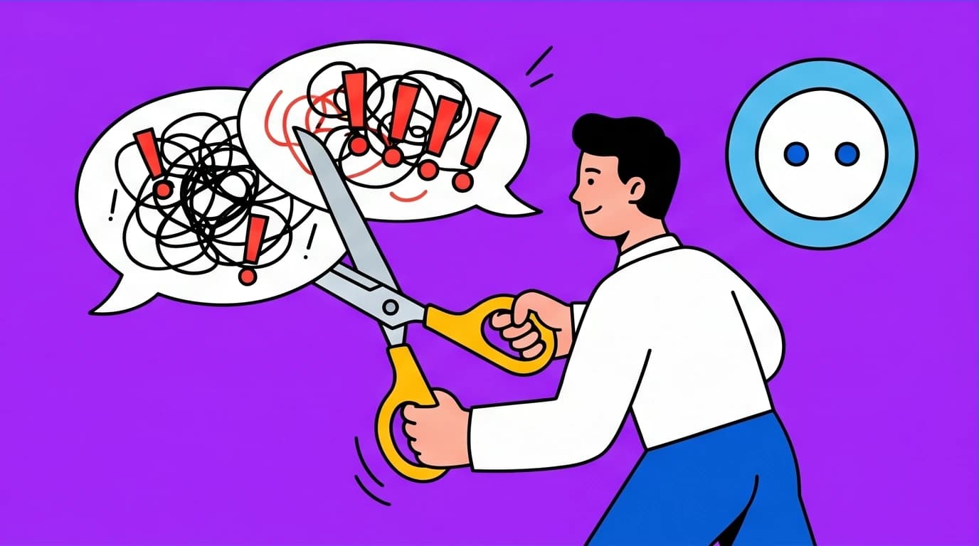 A key concept of the Marcus Aurelius philosophy: a person using objective judgment to separate a neutral event from a negative emotional story.