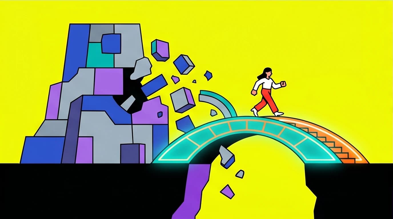 A visual metaphor for the Stoic belief of Amor Fati, where an obstacle transforms into a new path, a key concept in Marcus Aurelius Stoicism.