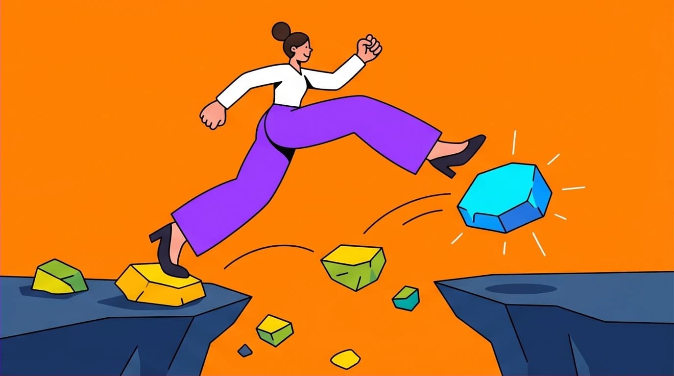 A woman building a path one step at a time, illustrating the survival and adaptability advice in the 'A Woman Makes a Plan' book summary.