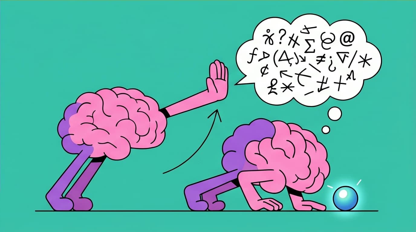 A brain doing a mental push-up to build resilience against anxiety, illustrating how stress relief meditation strengthens focus and calms the mind.