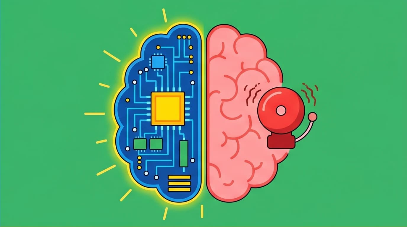 Illustration showing brain rewiring from mindfulness meditation: a stronger prefrontal cortex for focus and a smaller amygdala for stress reduction.