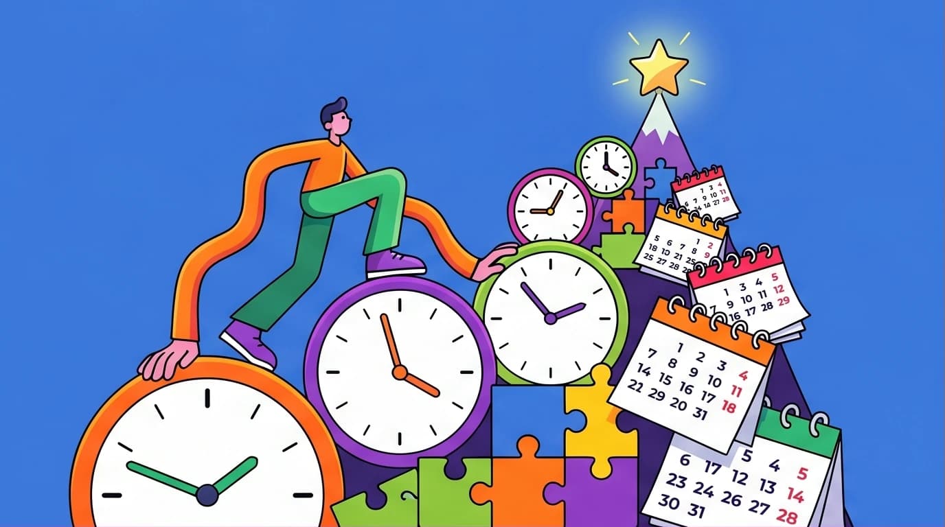 An illustration of the core concept from Outliers by Malcolm Gladwell, showing success is a mix of practice, timing, and opportunity, not just talent.