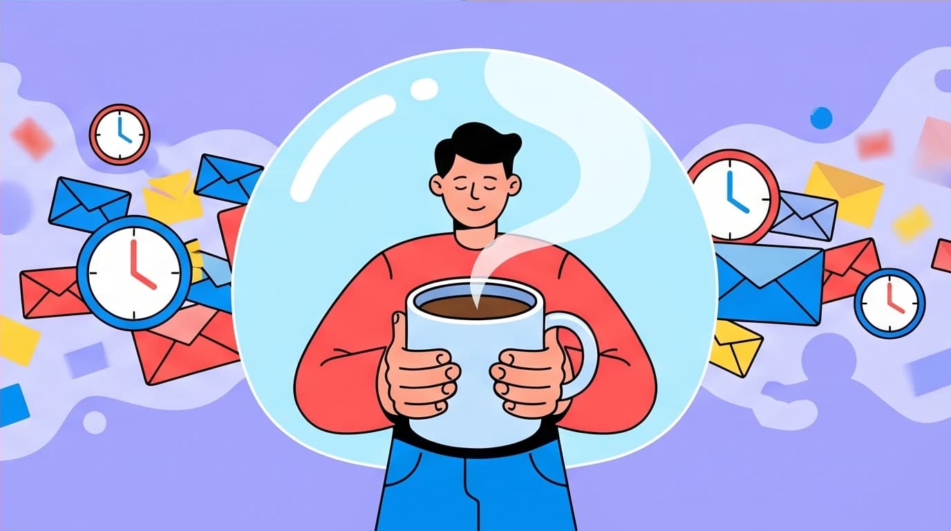 A person practicing a small daily ritual to find focus, a self-care method discussed in the 'Make Life Better Slowly' book summary.