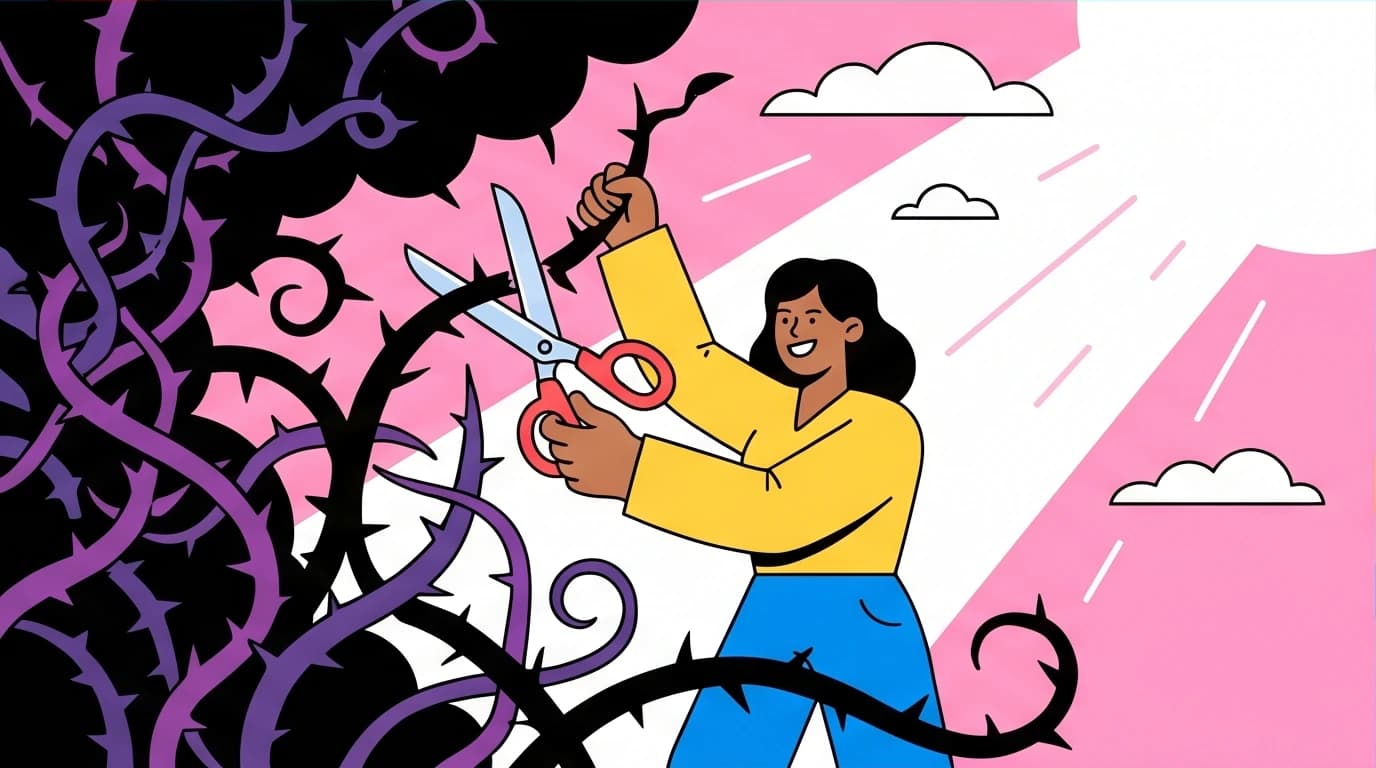 Decluttering toxic relationships for better mental wellness, a self-care concept from the 'Make Life Better Slowly' book summary.