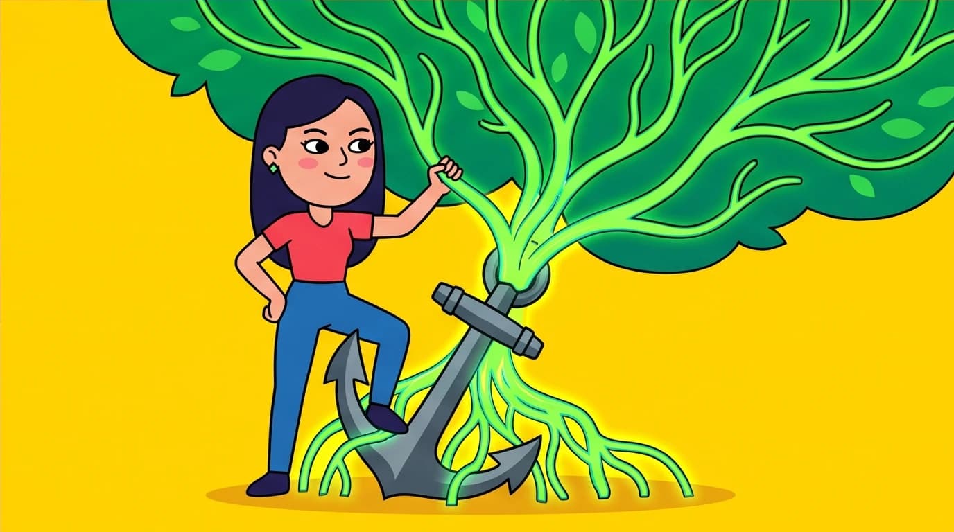 An empowering illustration of a key life lesson from 'The Joy Luck Club': heritage is an anchor of strength, not a chain, helping to navigate modern life.