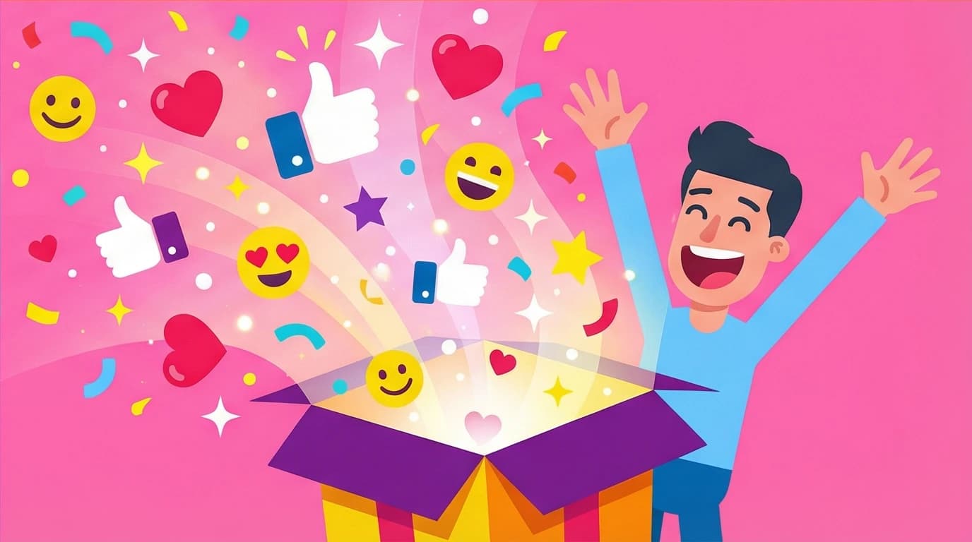 A person unboxing a package with a burst of joy, representing the Peak-End Rule in customer experience and brand loyalty.
