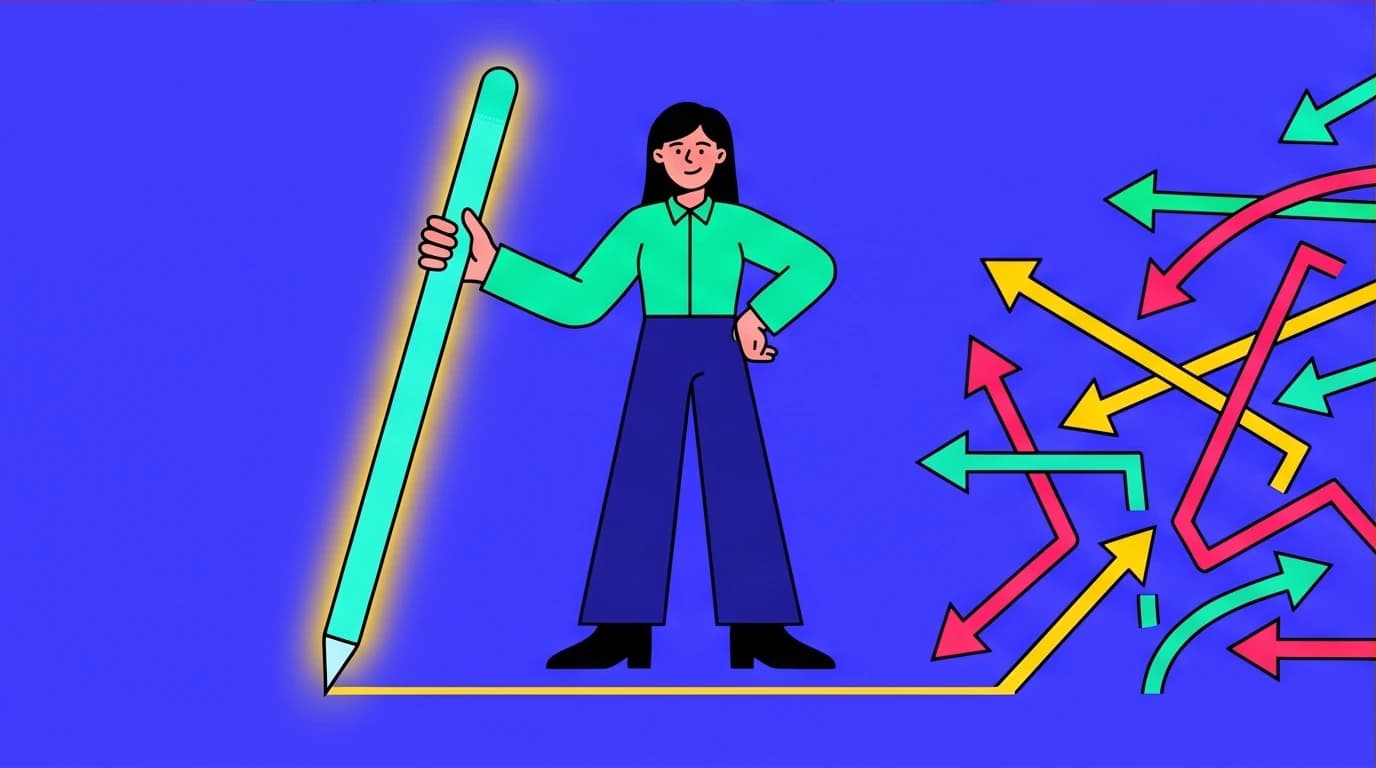 An image showing a person creating a clear personal boundary, an essential skill for high EQ and effective emotion management in life and work.