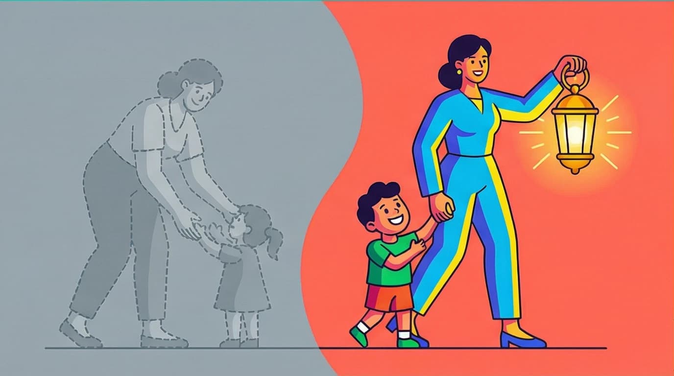A visual comparison of motherhood as martyrdom vs. a model, a key discussion topic from our Untamed book club questions guide.