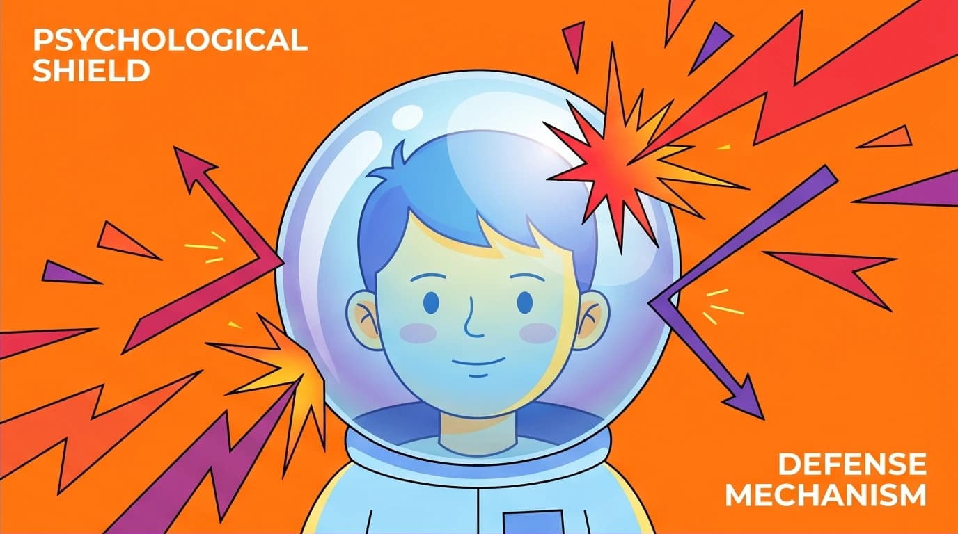 A boy in an astronaut helmet symbolizing psychological defense mechanisms like isolation, a key concept in the 'Wonder' character analysis of Auggie.