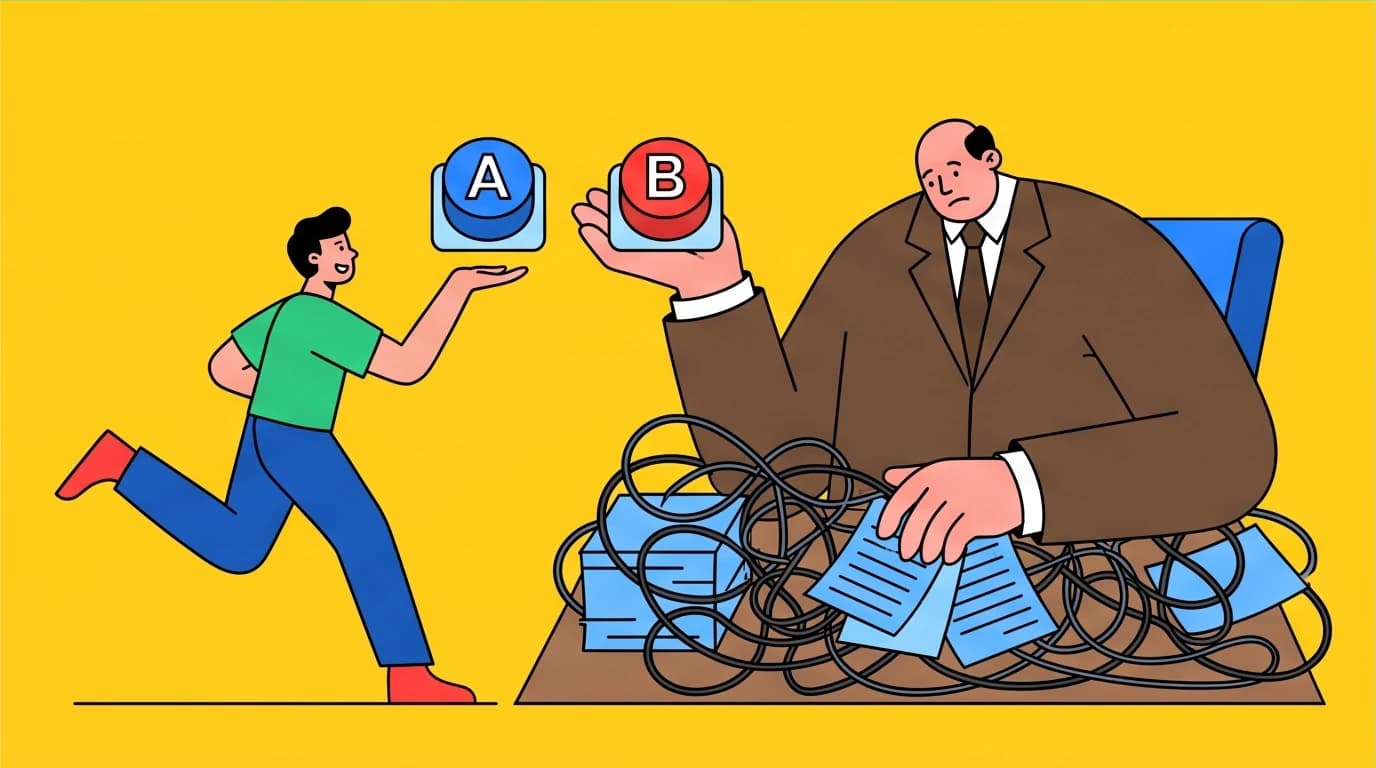 An employee simplifies a complex problem for a manager by offering clear choices, demonstrating an effective upward communication technique.