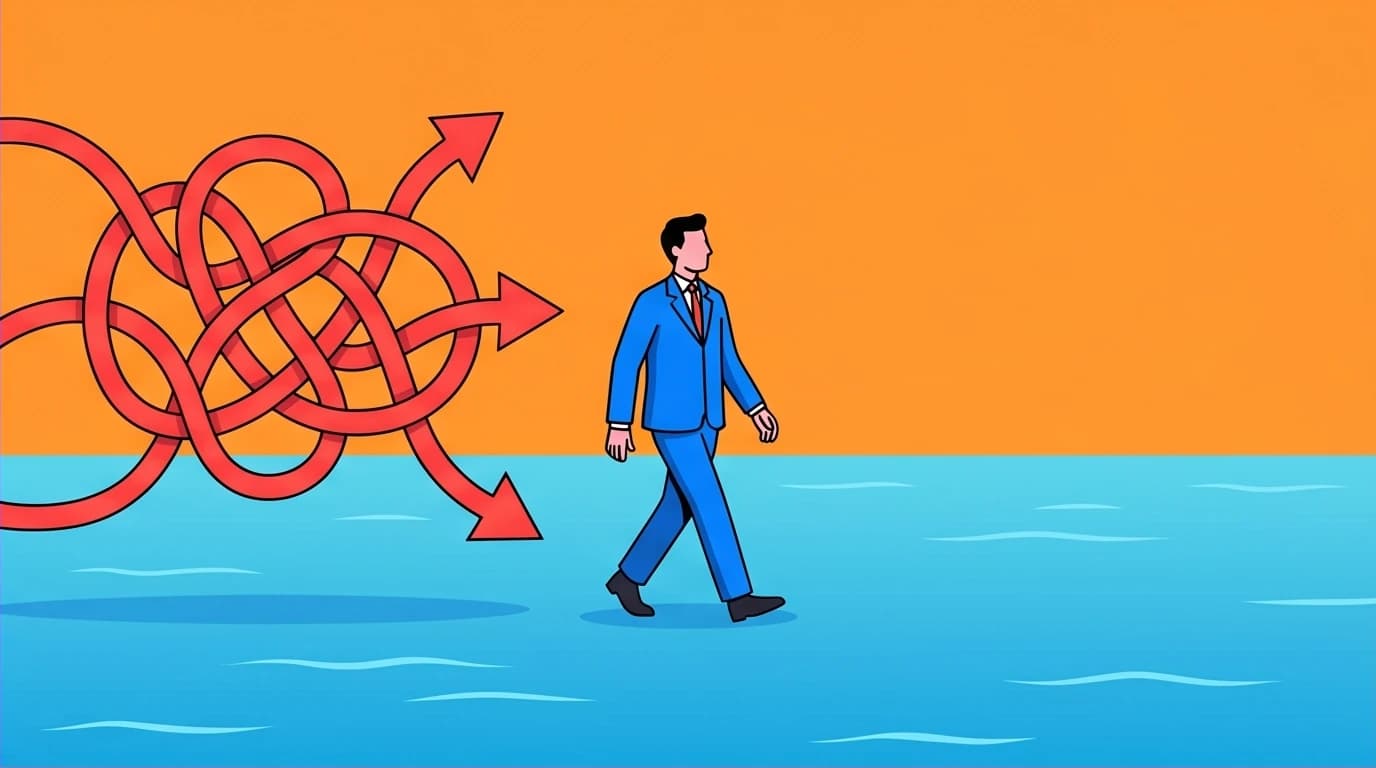 A visionary founder escapes a red ocean of competition, a key lesson from Peter Thiel's Zero to One quote, 'competition is for losers'.